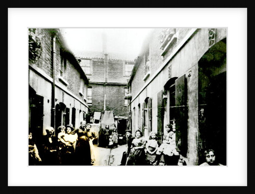 Slum in Victorian London by English Photographer