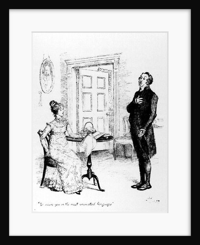 Mr Collins and Elizabeth by Hugh Thomson