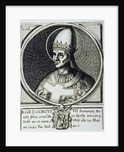 Portrait of Pope Gregory VII by English School
