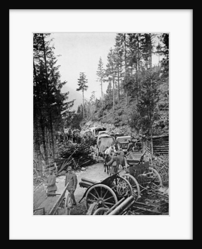 Supply Waggons in Italy during World War I by Anonymous