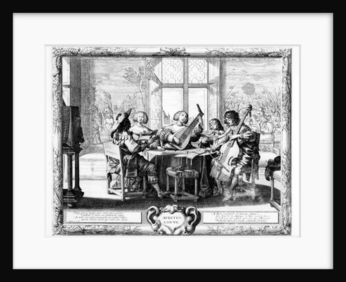 The Music Ensemble with a Lute by Abraham Bosse
