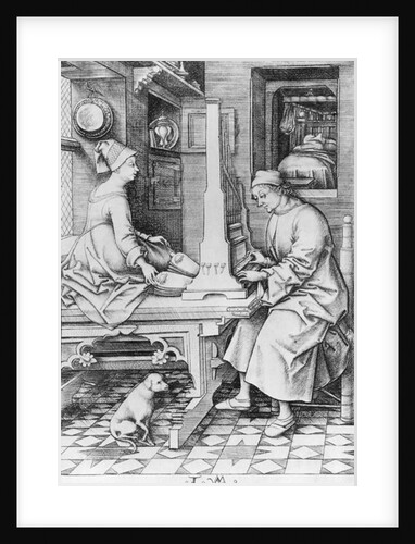 Positive Organ by Israhel van the younger Meckenem