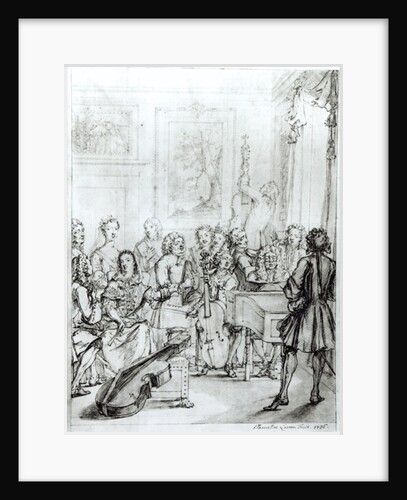 Concert at Montague House, 1736 by Marcellus the Younger Laroon