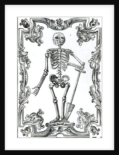 Skeleton with a Shovel by German School