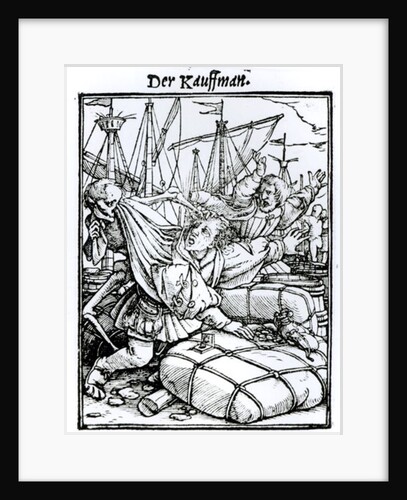 Death and the Merchant by Hans Holbein the Younger