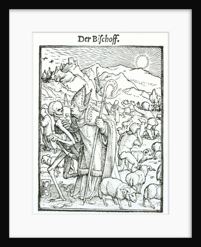 Death and the Bishop by Hans Holbein the Younger