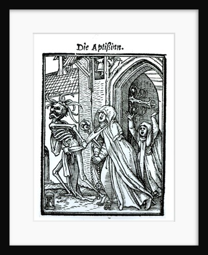 Death and the Abbotess by Hans Holbein the Younger