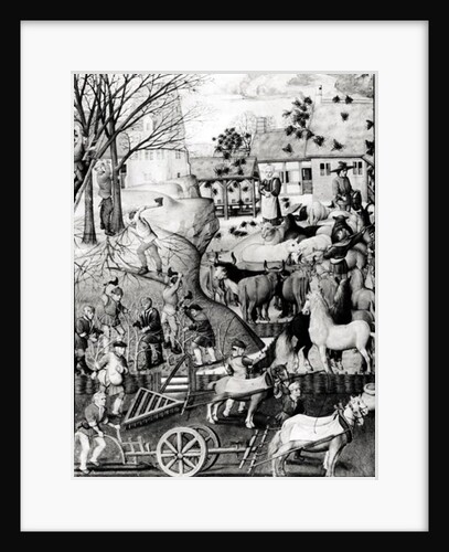 Ploughing by Netherlandish School