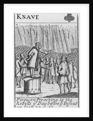 Ferguson preaching to the rebels the day before the defeat of the Monmouth Rebellion by English School