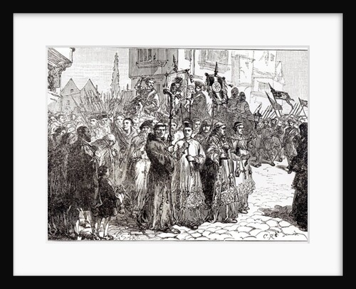The Pilgrimage of Grace in 1536 by English School