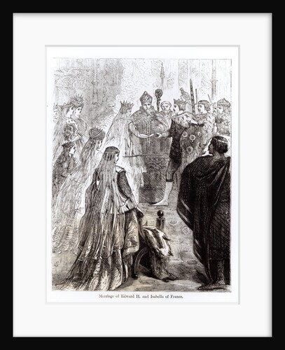Marriage of Edward II and Isabella of France by English School