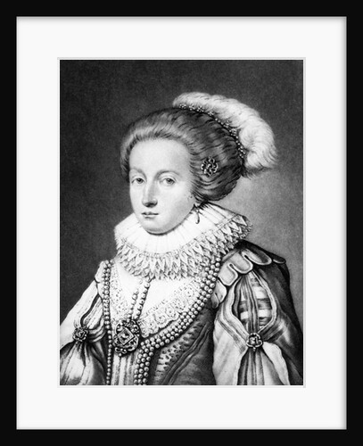 Elizabeth Stuart, Queen of Bohemia illustration from 'Portraits of Characters Illustrious in British History' by English School