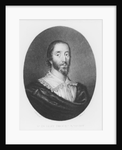 Sir Dudley Digges illustration from 'Portraits of Characters Illustrious in British History' by C. Harding