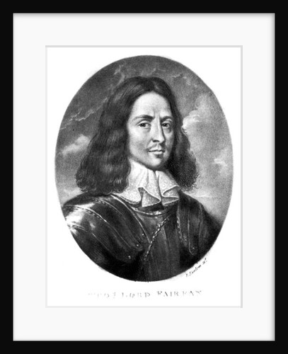 Lord Thomas Fairfax illustration from 'Portraits of Characters Illustrious in British History' by English School