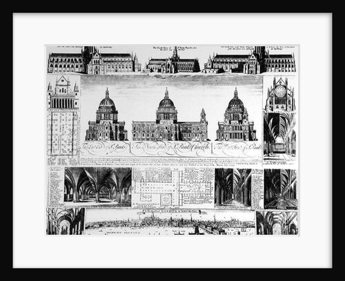 St. Paul's Cathedral by David (after) Loggan
