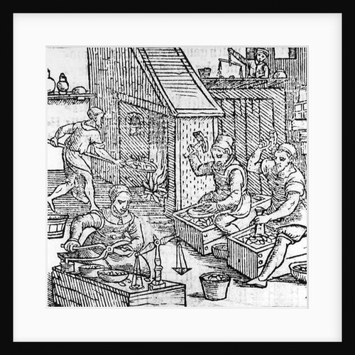 Women Blacksmiths by German School