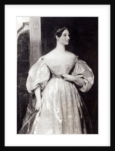 Portrait of Augusta Ada Byron Countess of Lovelace by English School
