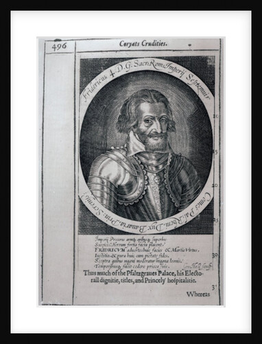 Portrait of Thomas Coryate from 'Coryate's Crudities' by English School