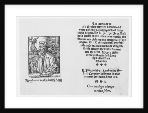 John Wycliffe 1548 by English School