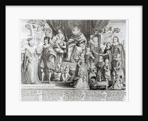 Family Portrait of James I of England by English School