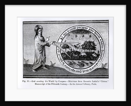 God Creating the World by Compass by French School