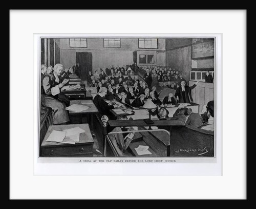 A Trial at the Old Bailey before the Lord Chief Justice by Joseph Barnard Davis