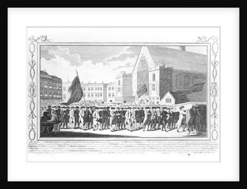 Peaceful Procession of the Members of the Protestant Association to the House of Commons on Friday 2nd June 1780 by English School