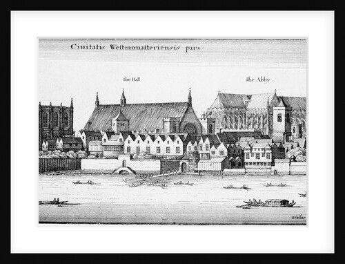 Part of the City of Westminster, 1647 by Wenceslaus Hollar