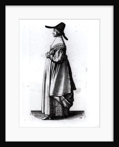 Merchant's Wife, 1640 by Wenceslaus Hollar