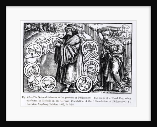 The Natural Sciences in the Presence of Philosophy by Hans Holbein the Younger