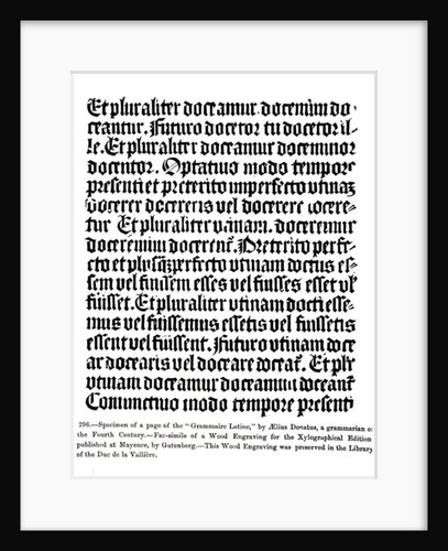 A page of the 'Grammaire Latine', by Aelius Donatus by German School