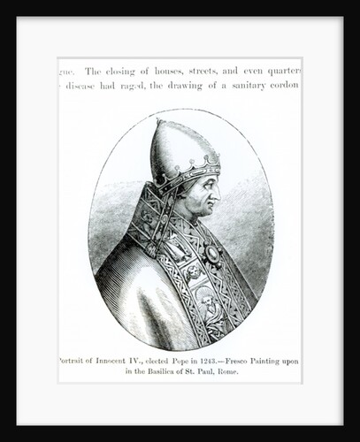 Portrait of Pope Innocent IV by School Italian