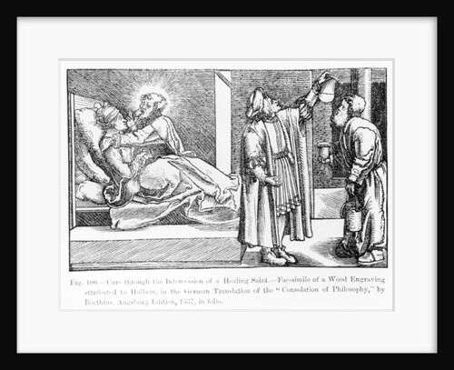 Cure through the Intercession of a Healing Saint by German School