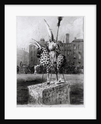 The Statue in Leicester Square, on Wednesday Morning 17th October 1866 by Ernest Henry Griset