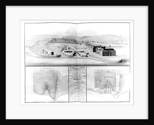 View of the Dockyard at Plymouth, 1608 by English School