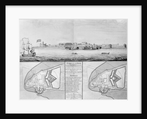 A View of His Majesty's Dockyard at Sheerness, 1698 by English School