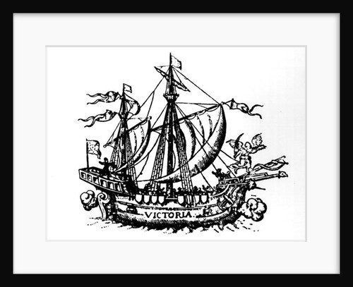 Ferdinand Magellan's boat 'Victoria', the first to circumnavigate the world by Portuguese School