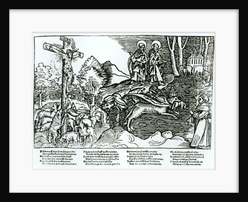 Roman Catholicism and Lutheranism Contrasted, c.1520-21 by German School