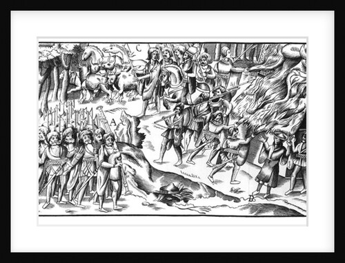 Irish Cattle Raid on an English Plantation, 1581 by English School