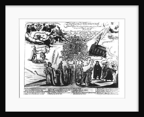 England's Memorial, William of Orange saving England and Europe from various horrors by English School