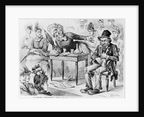 Aunt Evins on the Temperance 'Stump' by English School