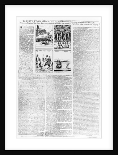 The history of the Battle of Worcester, published 1660 by English School