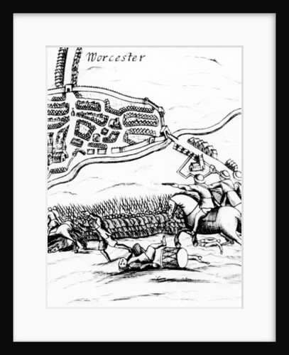 The Battle of Worcester on 3rd September 1651. by English School