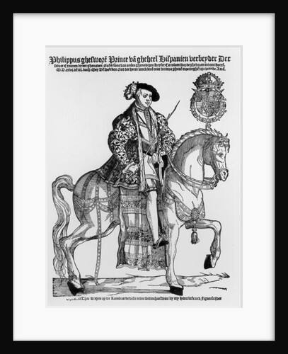 Equestrian Portrait of Philip II of Spain by German School