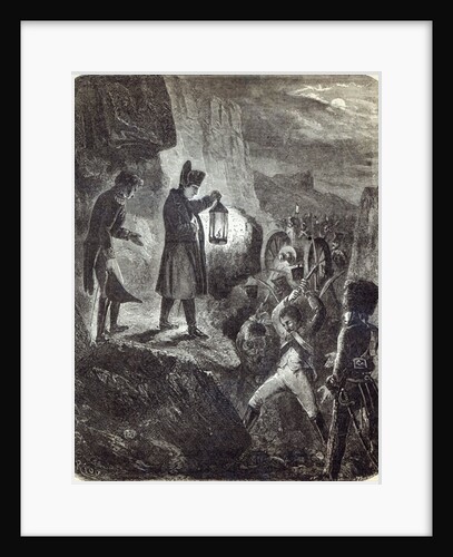 Napoleon extricating Lannes' Artillery before the Battle of Iena by English School