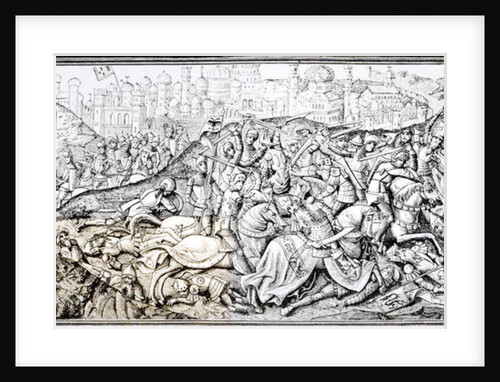 Facsimile of the Conquest of Jerusalem by Charlemagne by English School