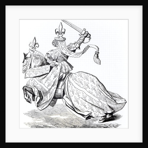Facsimile of The Duc de Bourbon armed for the Tournament by French School