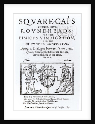 Square-Caps turned into Round Heads, 1642 by English School