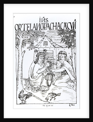 Coca Addiction by Felipe Huaman Poma de Ayala