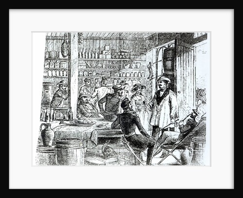 The Meeting of Mary Seacole and Alexis Soyer in her hotel bar, c.1855 by English School
